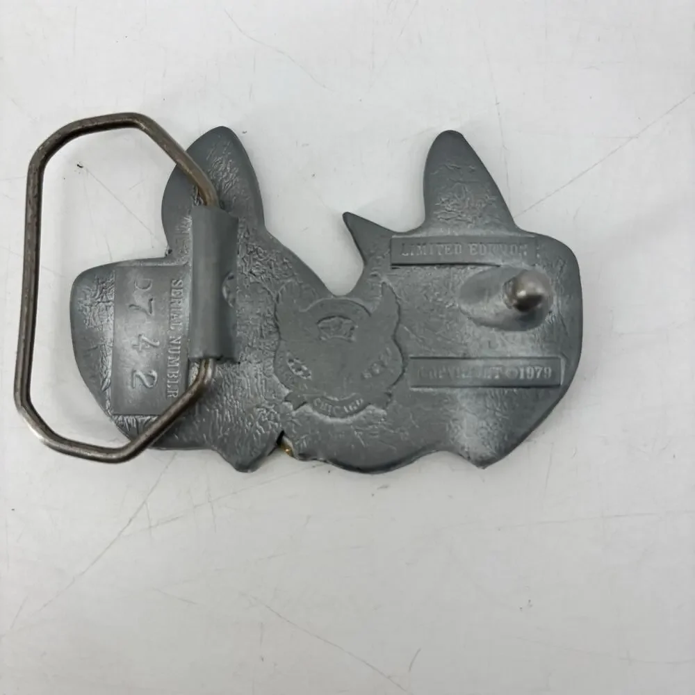 Vintage 1979 Pig Belt Buckle Great American Belt co Farm Cowboy